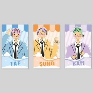 Double-sided custom photo cards with personalised designs